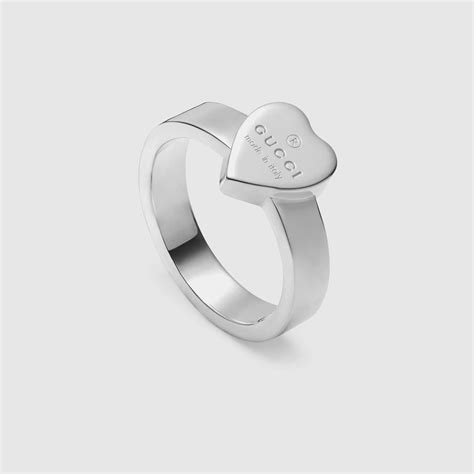 gucci rings green|heart ring with Gucci trademark.